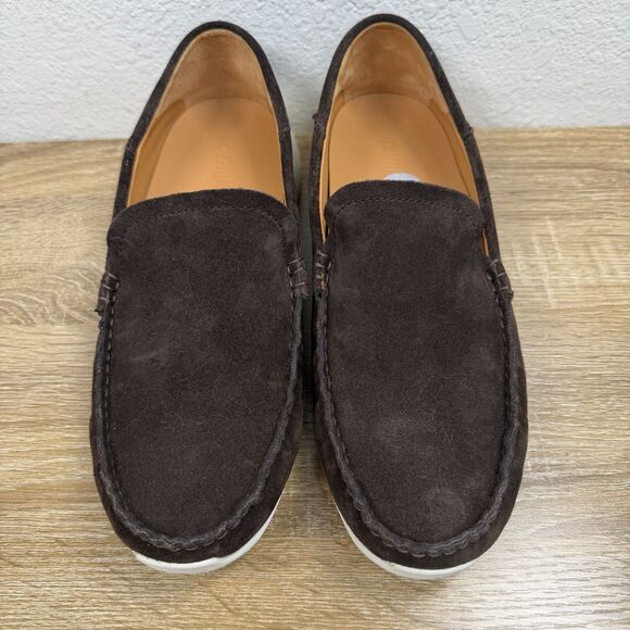 NEW Olukai Ka\'a Loafer MEN\'S 9.5 Brown Suede Leather Slip On Casual Comfort Shoe main image 5